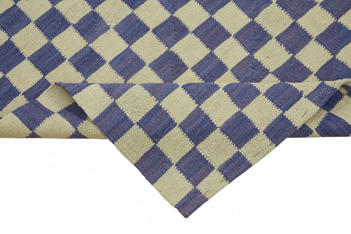 Söküntü Mor Modern Dizayn Yün El Dokuma Kilim-260x304 - Görsel 6