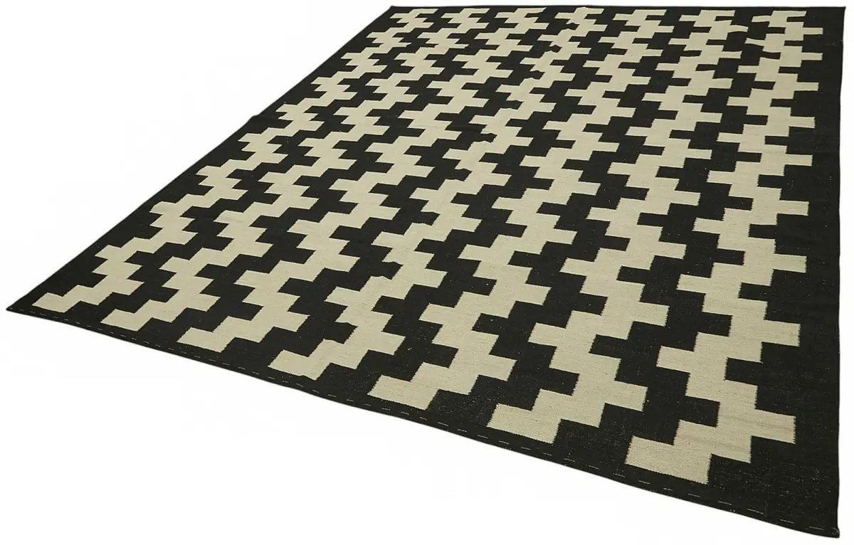 Söküntü Bej Çizgili Yün El Dokuma Kilim-247x296 - Görsel 3