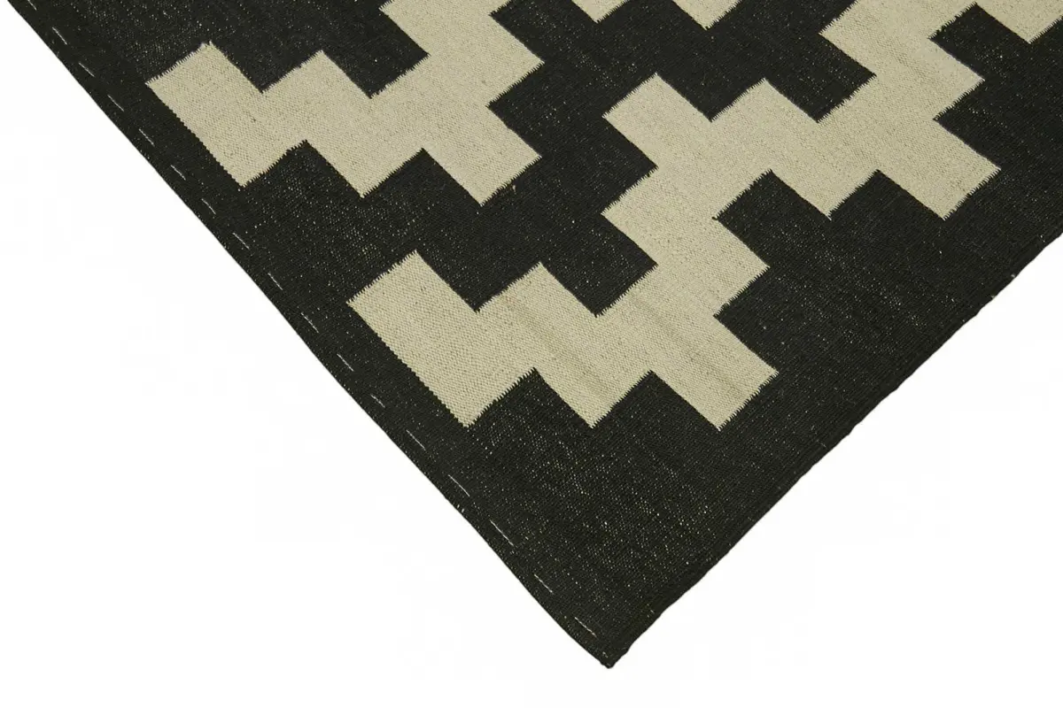 Söküntü Bej Çizgili Yün El Dokuma Kilim-247x296 - Görsel 4