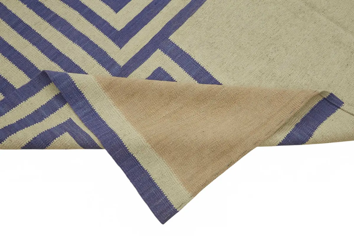 Söküntü Mor Çizgili Yün El Dokuma Kilim-250x356 - Görsel 6