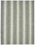 Söküntü Gri Çizgili Yün El Dokuma Kilim-275x366