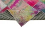 Patchwork Multi Pamuk Üzerine Yün El Dokuma Kilim-256x347 - Görsel 6