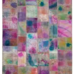 Patchwork Multi Pamuk Üzerine Yün El Dokuma Kilim-239x300