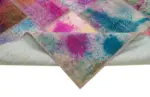 Patchwork Multi Pamuk Üzerine Yün El Dokuma Kilim-239x300 - Görsel 6