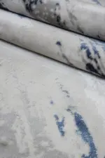 Burton Modern Gri Akrilik Makine Halısı - Görsel 7