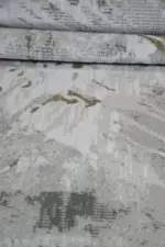 Drap Modern Bej Akrilik Makine Halısı - Görsel 5