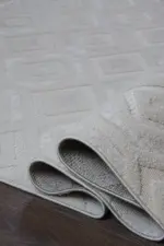 Dornes Modern Bej Polyester Makine Halısı - Görsel 6