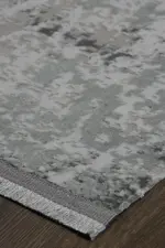 Couvin Modern Gri Polyester Makine Halısı - Görsel 2