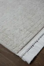 Cento Modern Krem Akrilik Makine Halısı - Görsel 2