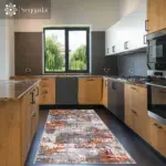 Santa Modern Multi Polyester ve Pamuklu Yıkanabilir Kaydırmaz Taban Dijital Baskı Halı - Görsel 4