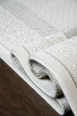 Pulgar Çerçeveli Krem Akrilik Makine Halısı - Görsel 6