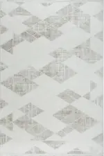 Luart Modern Krem Akrilik Makine Halısı