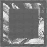 Triana Çerçeveli Gri Polyester ve Pamuklu Yıkanabilir Kaydırmaz Taban Dijital Baskı Halı - Görsel 5