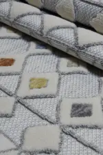 Clifton Modern Gri Polyester Makine Halısı - Görsel 7