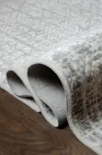 Buda Modern Krem Akrilik Makine Halısı - Görsel 6