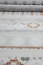 Crowle Modern Krem Akrilik Makine Halısı - Görsel 5