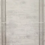 Turi Çerçeveli Bej Vizon Çizgil Akrilik Makine Halısı