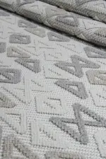 Baiso Modern Krem Polyester Makine Halısı - Görsel 7