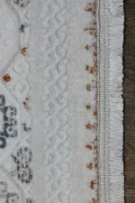 Crowle Modern Krem Akrilik Makine Halısı - Görsel 3