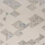 Avez Modern Krem Akrilik Makine Halısı