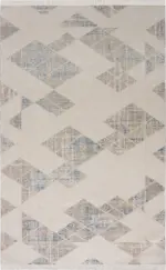 Avez Modern Krem Akrilik Makine Halısı