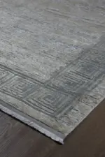 Lobbes Çerçeveli Bej Polyester Makine Halısı