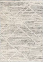 Navigli Geometrik Bej Polyester ve Pamuklu Yıkanabilir Kaydırmaz Taban Dijital Baskı Halı