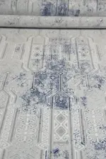 Volvera Modern Krem Polyester Makine Halısı - Görsel 5