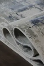 Privas Modern Gri Akrilik Makine Halısı - Görsel 6