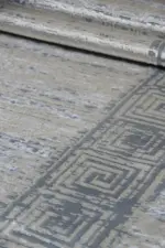 Lobbes Çerçeveli Bej Polyester Makine Halısı - Görsel 6