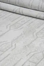 Cuneo Modern Krem Polyester Makine Halısı - Görsel 7