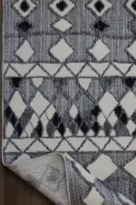 Pedro Modern Gri Polyester Makine Halısı - Görsel 4