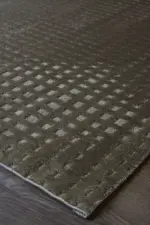 Compton Modern Kahverengi Polyester Makine Halısı