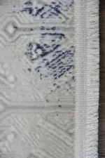 Volvera Modern Krem Polyester Makine Halısı - Görsel 3