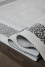 Madeley Çerçeveli Krem Akrilik Makine Halısı - Görsel 6