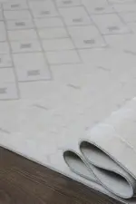 Batley Modern Krem Akrilik Makine Halısı - Görsel 6