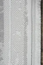 Yuncos Çerçeveli Krem Akrilik Makine Halısı - Görsel 3