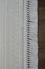 Terme Çerçeveli Krem Akrilik Makine Halısı - Görsel 3