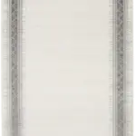Morelli Çerçeveli Krem Gri Çizgili Akrilik Makine Halısı