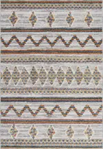 Ponte Geometrik Multi Polyester ve Pamuklu Yıkanabilir Kaydırmaz Taban Dijital Baskı Halı