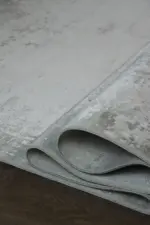 Agay Modern Krem Vizon Çizgili Akrilik Makine Halısı - Görsel 6