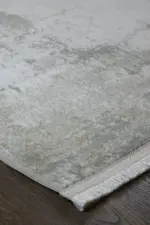 Agay Modern Krem Vizon Çizgili Akrilik Makine Halısı - Görsel 2