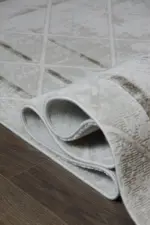 Commentry Çerçeveli Krem Akrilik Makine Halısı - Görsel 6