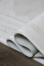 Elst Çerçeveli Bej Akrilik Makine Halısı - Görsel 6