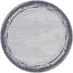 Las Çerçeveli Gri Polyester ve Pamuklu Yıkanabilir Kaydırmaz Taban Dijital Baskı Halı - Görsel 7