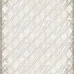 Gabella Geometrik Bej Akrilik Pamuk Tabanlı Makine Halısı