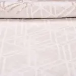 Gabella Geometrik Bej Akrilik Pamuk Tabanlı Makine Halısı - Görsel 5