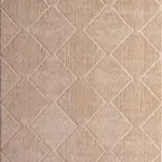 Fraia Geometrik Kahverengi Pamuk ve Polyester Makine Halısı