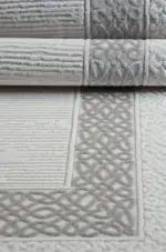 Batres Çerçeveli Krem Akrilik Makine Halısı - Görsel 5