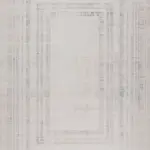 Nardo Modern Krem Antrasit Çizgili Akrilik Makine Halısı